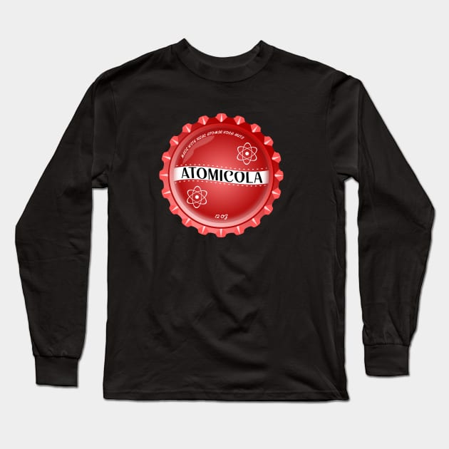 Atomicola Soda Cap (Back Print) Long Sleeve T-Shirt by TaliDe